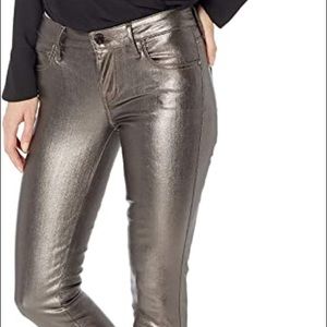 Guess sexy high gloss metallic jeans